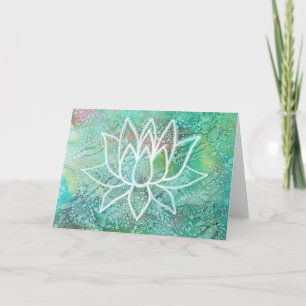 Carte Fleur de Lotus Brillante Positive Inspirante
