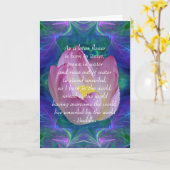 Carte Fleur de Lotus de citation de Bouddha (Fleur jaune)