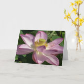 Carte Fleur de lotus rose II Floraison estivale (Fleur jaune)