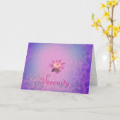 Carte Fleur de Lotus Rose Serenity (Fleur jaune)