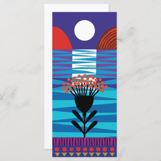 Carte Fleur de lune (Devant / Derrière)