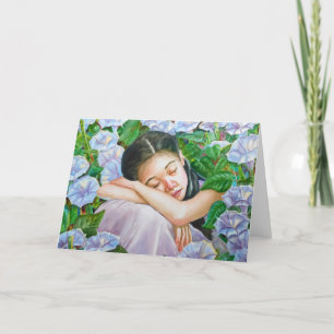 Carte Fleur de lune endormie