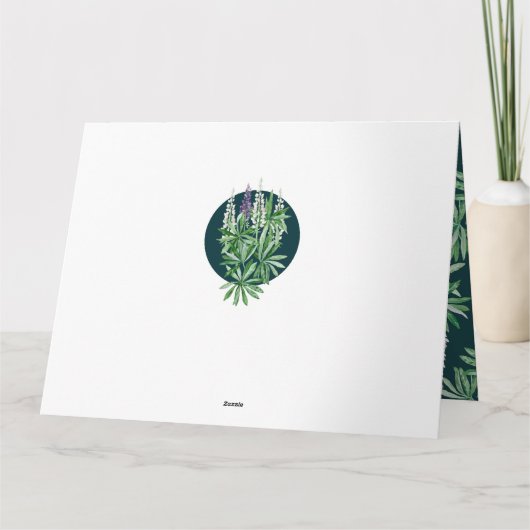 Carte Fleur de Lupin (Dos)