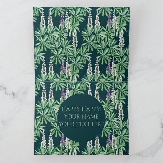 Carte Fleur de Lupin (Intérieur)