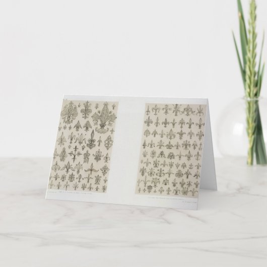 Carte Fleur de Lys designs from every age and from all a (Devant)