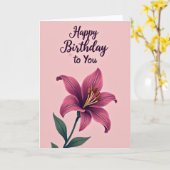 Carte Fleur de Lys Rayée (Fleur jaune)
