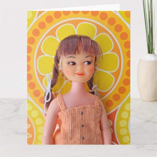 Carte Fleur de miel Power Jaune et Orange (Devant)