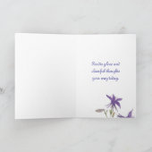 Carte Fleur de mite de jaune de journal de nature (Intérieur)