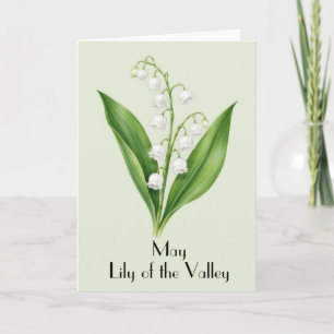 Carte Fleur de Muguet de Mai Message