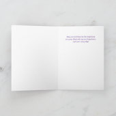 Carte Fleur de naissance Asters violets de septembre (Intérieur)