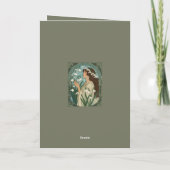 Carte Fleur de naissance de janvier Fleurs de perce-neig (Dos)