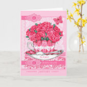 Carte Fleur de naissance et Gem Janvier Word Game Card (Fleur jaune)