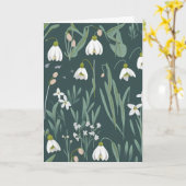 Carte Fleur De Neige Pour Anniversaire (Fleur jaune)