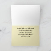 Carte Fleur de Nénuphar Rose Clair Pensant à Toi (Intérieur)