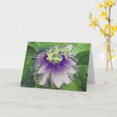 Carte Fleur de passiflore comestible de passiflore (Fleur jaune)