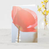 Carte Fleur de pavot rouge dans la fosse à toute occasio (Fleur jaune)