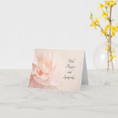 Carte Fleur de Pêche Douce et Sympathie Arrière - plan (Fleur jaune)