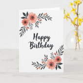 Carte Fleur de Pêcher Botanique (Fleur jaune)