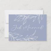 Carte Fleur de Pervenche Mariage Juste Marié (Devant)