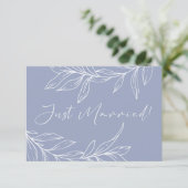 Carte Fleur de Pervenche Mariage Juste Marié (Debout devant)