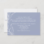 Carte Fleur de Pervenche Mariage Juste Marié (Dos)