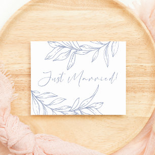 Carte Fleur de Pervenche Mariage Juste Mariés