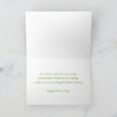 Carte Fleur de Pivoine Blanche pour la Journée des (Intérieur)