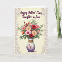 Carte Fleur de Pouvoir Vase Rayé