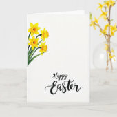Carte Fleur de Printemps Doré (Fleur jaune)