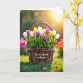 Carte Fleur de Printemps pour Grand-mère (Fleur jaune)