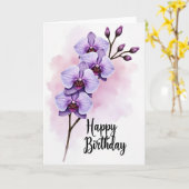 Carte Fleur de Prunier Rayée (Fleur jaune)