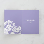 Carte Fleur de Rose Blanche Fête des Mères (Intérieur)