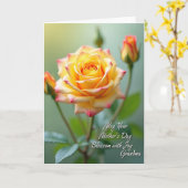Carte Fleur de Rose des Mères Douces (Fleur jaune)