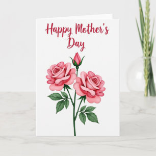 Carte Fleur de rose pois de senteur
