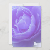 Carte fleur de rose violette (Dos)