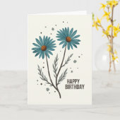 Carte Fleur de sarcelle mouchetée (Fleur jaune)