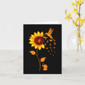 Carte Fleur de sensibilisation à la leucémie (Fleur jaune)