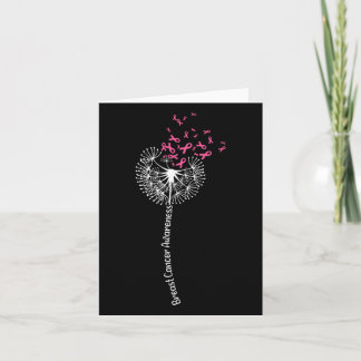 Carte Fleur de sensibilisation au cancer du sein Rose De
