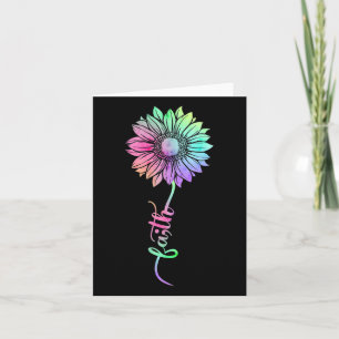 Carte Fleur de soleil Aquarelle Santé mentale Semi Col