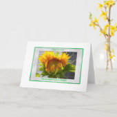 Carte Fleur de soleil en fleurs (Fleur jaune)