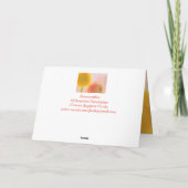 Carte Fleur de soutien au cancer de l'ami (Dos)