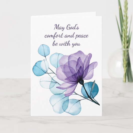 Carte Fleur de sympathie profonde aide dans la difficult (Devant)