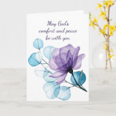 Carte Fleur de sympathie profonde aide dans la difficult (Fleur jaune)