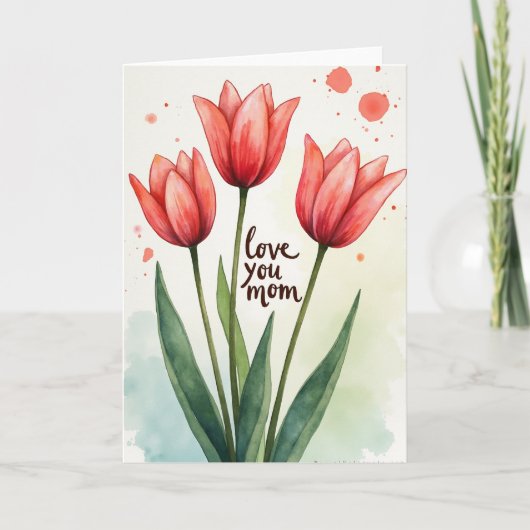Carte Fleur de Tige Émeraude (Devant)