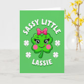 Carte Fleur de Trèfle Sassy Lassie (Fleur jaune)