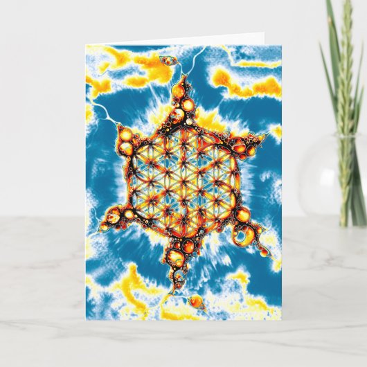 Carte Fleur De Vie - Façons Colorées 5 (Devant)
