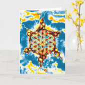 Carte Fleur De Vie - Façons Colorées 5 (Fleur jaune)