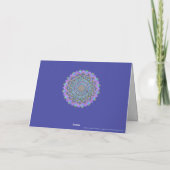 Carte Fleur De Vie - Mandala India Style 2 (Dos)