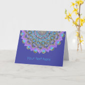 Carte Fleur De Vie - Mandala India Style 2 (Fleur jaune)