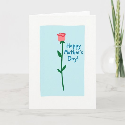 Carte Fleur Dessinée à la Main (Devant)